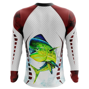 Camiseta de pesca para hombre, de manga larga, con material que absorbe la humedad, ajuste cómodo, tela deportiva premium. - Product Image 5