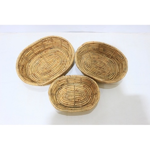 Handmade Eco-Friendly Durable Bamboo Storage <b>Basket</b> for Fruit <b>Bread</b> Flowers with Multifunction Design - Product Image 3