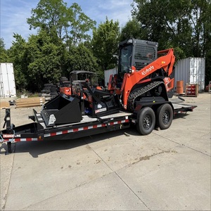 Wholesale Kubota Skid Steer Loader with Forestry <b>Mulcher</b> Attachment High Performance Compact Tractor for Land Clearing Work - Product Image 2