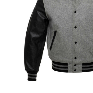 Custom Luxury High Quality College Baseball Jacket For <b>Men</b> Woolen Body With Leather Sleeve Letterman Varsity Jacket for <b>Men</b> - Product Image 3