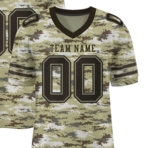 Maillots de football américain à manches courtes de haute qualité, design tendance, séchage rapide et respirant - Product Image 2