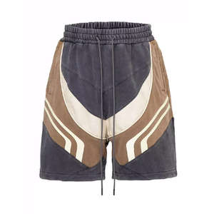 Pantalones Cortos Cargo de Verano para Hombre, Personalizados, 100% Algodón, Transpirables, de Cintura Media, con Paneles de Felpa Suave y Diseño de Bloques de Color - Product Image 6