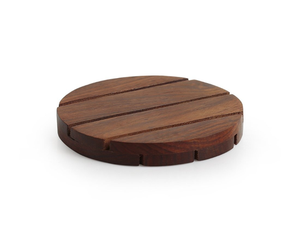 Ensemble de sous-verres en bois et résine faits à la main, design moderne carré, 4 pièces, antidérapants, décoration de table - Product Image 6