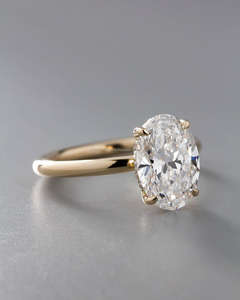 IGI/GIA Lab Grown Cut Diamond Vintage 14K Anillo de boda/compromiso amarillo Unisex Oro blanco fino para fiesta de aniversario-Worthy - Product Image 3