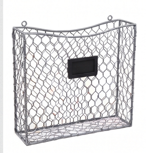 Fine Quality Metal <b>Wire</b> <b>Storage</b> <b>Basket</b> Rectangle Hanging Rustic Style Multi-Purpose Organizing <b>Basket</b> - Product Image 1