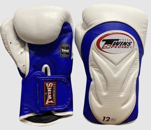 Gants de boxe Twins MMA Sanda 14 oz légers en cuir à lacets vert-noir pour adultes, entraînement d'arts martiaux personnalisé - Product Image 5