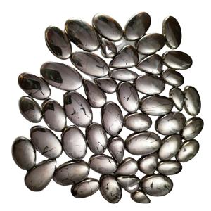 ที่มีคุณภาพสูงได้รับการรับรอง IGI หินควอตซ์หลวมคริสตัลพลอยธรรมชาติสีทองไพไรต์ขัดเรียบเนียนเอฟเฟกต์แสงสำหรับเครื่องประดับ - Product Image 1