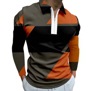 OEM personalizado para hombres para Polos nueva moda patrón sólido sublimado antiarrugas de calidad superior de punto para el verano desgaste - Product Image 3