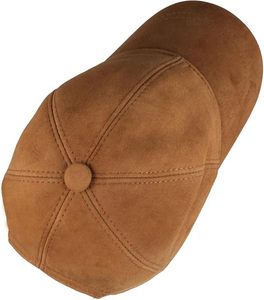 Wholesale <b>Vintage</b> Brown Genuine Leather Baseball <b>Cap</b> for Men and Women - Product Image 5