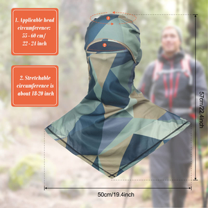 Cagoule respirante à design sublimé, protection solaire d'été, cache-cou, pour moto, cyclisme, randonnée, pêche - Product Image 2