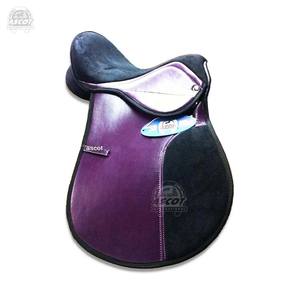 Sillín de caballo sintético estilo inglés con cómodo asiento de gamuza para ecuestre al por mayor - Product Image 2