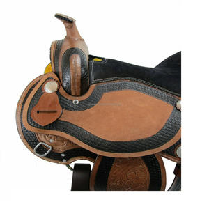 Selle de cheval antique sculptée de haute qualité, en cuir véritable fait à la main, pour le plaisir de l'équitation western, disponible en prix de gros - Product Image 3