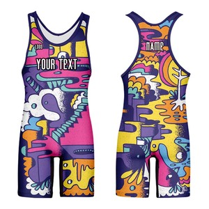 Premium Wrestling Singlets Breathable <b>Compression</b> Wrestling Gear Supplier Youth and Adult Wrestling Singlets Custom Team Uniform - Product Image 6