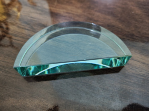 เลนส์แก้วครึ่งวงกลมสำหรับการศึกษาปรับแต่งได้ตามต้องการปริซึมฟิสิกส์เพื่อการศึกษาสำหรับการทดลองการหักเหของแสง - Product Image 5