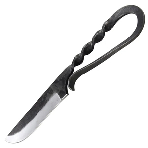 Couteau médiéval personnalisable DIY OEM, lame traditionnelle en acier au carbone forgée à la main, artisanat intemporel de forgeron - Product Image 2