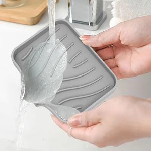 <b>Soap</b> Cage Silicone <b>Soap</b> <b>Dish</b> <b>Drain</b> <b>Soap</b> Holder For Kitchen Bathroom Anti-Slip <b>Soap</b> <b>Dish</b> Sink <b>Soap</b> Tray Professional Good Quality - Product Image 5