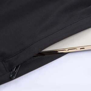 Pantalones Cortos Deportivos Casuales para Hombre, Color Negro Sólido, de Secado Rápido, Cintura Elástica, Ecológicos, de Cintura Media, Estilo Atlético, Tejido de Poliéster - Product Image 6