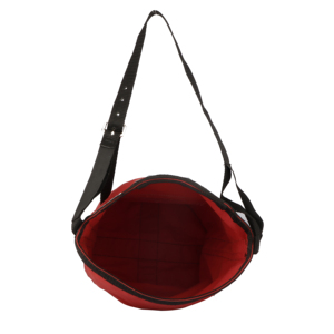 Red <b>Canvas</b> Horse Feeding Bag Durable Nose Feed Bag Adjustable Strap Oval Leather Patch Portable Horse Feed Bag - Product Image 3