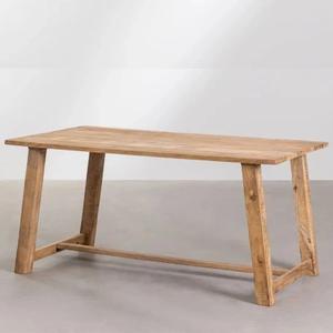 Table à manger rectangulaire en bois Vandana Hexa Optima (160×90 cm) (Bois massif) - Product Image 2