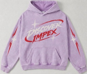 Sweat-shirt à capuche surdimensionné personnalisé en coton épais délavé à l'acide, imprimé graphique, streetwear, unisexe, 400g, OEM - Product Image 2