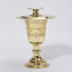 Traditional Brass Holy Oil Lamp Incense Burner With Lid Round Handmade Indoor Tabletop Decor Living Room used Church <b>Home</b> - Product Image 5