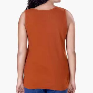Premium Quality Women's Slim Fit Cotton Tank Tops-Quick Dry Breathable Eco-Friendly OEM Custom Service - Product Image 2