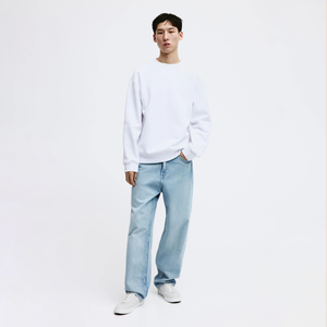 เสื้อสเวตเชิ้ต OEM แบบสวมหัว ยูนิเซ็กซ์ ผ้าฝ้าย 100% หนานุ่ม อุ่นสบาย สั่งทำได้ ไซส์ใหญ่ ระบายอากาศดี เป็นมิตรกับสิ่งแวดล้อม กันลม โลโก้ด้านหน้า - Product Image 2