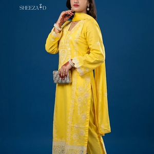 Shalwar Kameez pakistanais prêt-à-porter, robe décontractée, tenue formelle, Shalwar Kameez pakistanais de luxe - Product Image 2