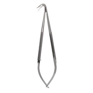 Ciseaux microchirurgicaux manuels en acier inoxydable de haute qualité, 165 mm, à lame angulaire de 25°, longueur de la lame de 15 mm, instruments de précision CE - Product Image 1