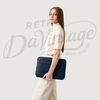Housse pour ordinateur portable en cuir véritable de qualité supérieure, faite à la main, fine, rembourrée, sacoche de protection pour ordinateur portable de 13-14 pouces