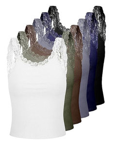 Camisola de Tirantes de Satén Transpirable de Diseño Superior para Mujer, Camiseta Interior Acanalada Informal - Product Image 2