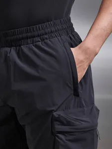 Custom Men’s Pocket Cargo Shorts 4 Way Stretch Nylon Shorts Slim Fit Multi Pocket Outdoor Shorts with Zipper Pockets - Product Image 4
