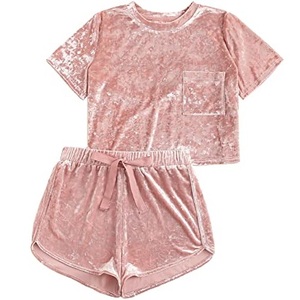 Vêtements de sport brodés de haute qualité personnalisés, respirants, en tissu velours 100% laine plus doux, ensemble t-shirt et short pour homme, été, jogging - Product Image 2