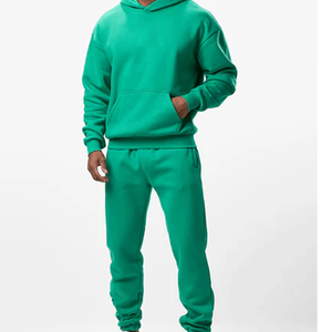 Sweat à capuche pour homme en molleton mélangé coton, coupe décontractée, col montant, demi-zip, poche kangourou, style streetwear urbain et mode décontractée - Product Image 3