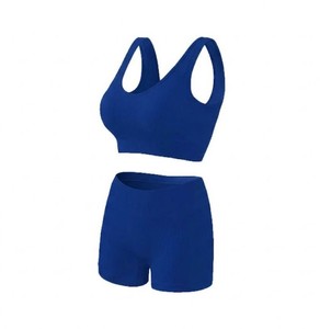 Ensembles de maillots de bain et de sport pour femmes grandes tailles 2026, très demandés, pour le fitness, le yoga et la plage, en couleurs unies, respirants, à taille élastique, anti-tendance - Product Image 2