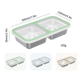 Boîtes de rangement pour cuisine avec couvercles, plateaux repas portables et réutilisables - Product Image 2