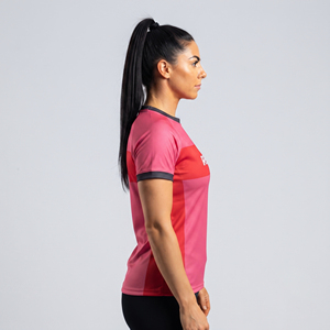 Camisetas de Remo de Manga Corta para Mujer, Camiseta de Remo con Cuello Redondo, Camiseta de Fútbol Sublimada - Product Image 3