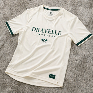 T-shirt de performance en polyélasthanne aéré pour pickleball |   T-shirt d'entraînement en tissu extensible respirant Dravelle Industry Private Label - Product Image 1