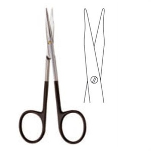 Tijeras Metzenbaum para Bebés de Alta Calidad, 4 Pulgadas, Curvas, Grado OR, SuperCut, Tijeras Quirúrgicas de Acero Inoxidable, CE - Product Image 2