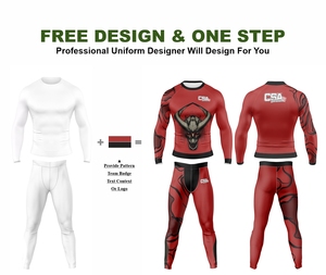 Conjunto de Rashguard de Manga Larga para MMA, Tejido Transpirable de Excelente Calidad, Diseño Elegante, Impresión por Sublimación, Traje de Compresión para Hombre - Product Image 2