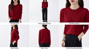 <b>Women's</b> <b>Lightweight</b> Pullover <b>Sweatshirt</b> Casual Fashion Top - Product Image 4