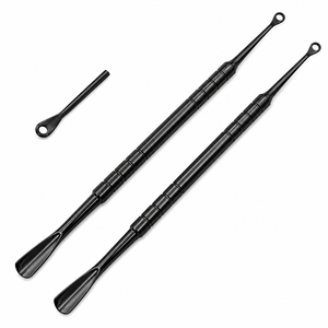 MANAN INSTRUMENTS Juego de Empujadores de Cutículas de Acero Inoxidable de Doble Punta, Reutilizables, para Manicura Artística y Uso en Salón - Product Image 3