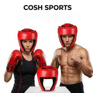 Protector de Cabeza Profesional de Cuero para Boxeo, MMA, Kickboxing y Entrenamiento |   Equipo de Boxeo con Logotipo Personalizado - Product Image 5