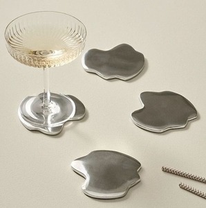 Elegant Dining Metal <b>Coaster</b> Ensemble Providing Reliable Furniture Protection With Attractive Decorative Appeal - Product Image 1