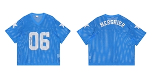 Top Deportivo Personalizado de Malla con Mangas Estilo Estrella, Transpirable, 100% Poliéster, Estilo Urbano, 06 Vintage Streetwear - Product Image 5