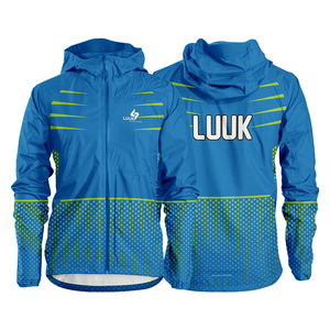 Custom Logo Sublimated Hooded Windbreaker <b>Jacket</b> Nylon Coated <b>Lightweight</b> <b>Rain</b> <b>Jacket</b> for Sports Fitness and Casual Wear - Product Image 6