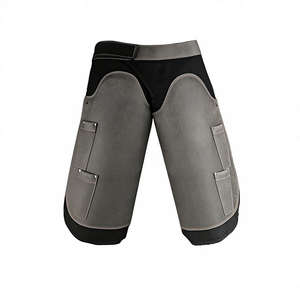 Top Trending Men's Handmade <b>Leather</b> Farrier Chaps Double <b>Tool</b> Pockets Lightweight Breathable Farrier Chaps - Product Image 1