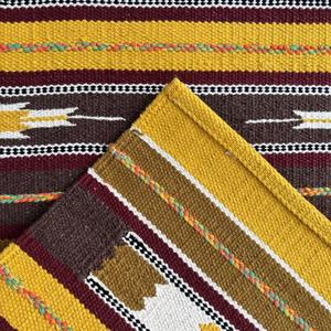 เสื่อผ้าฝ้ายทอมือขนาด50x75ซม. แบบดั้งเดิมพร้อมลาย kilim สำหรับประตูหรือการฝึกปฏิบัติ - Product Image 2