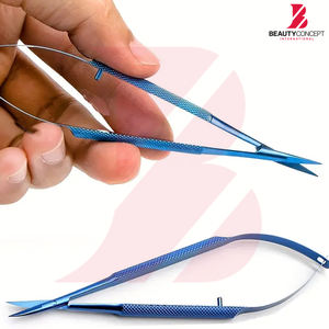 Tijeras de Precisión Micro de 11.5 cm, Nuevas y Modernas, Punta Fina, Acero Inoxidable de Primera Calidad, Tijeras de Belleza Manuales Cómodas con Resorte - Product Image 5