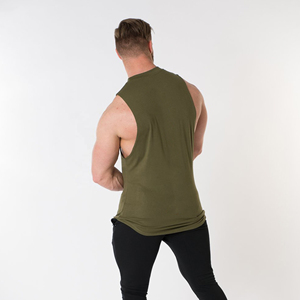 Best Selling High Quality Mens Training Active Wear Tank Top-quick Dry Breathable Knitted Plus Size 100% Cotton - Product Image 4